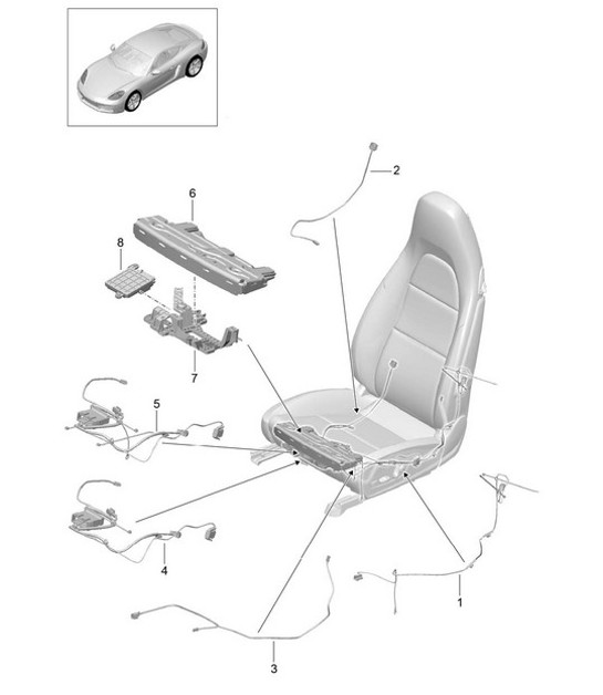Diagram 817-010 Porsche Cayman S 3.4L 981 2013-16 Body