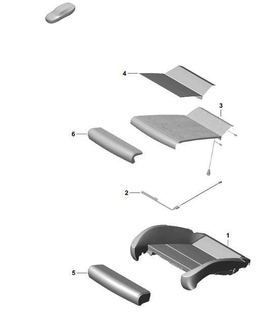Diagram 817-018 Porsche Cayenne S V6 3.0L Hybrid 380HP Body