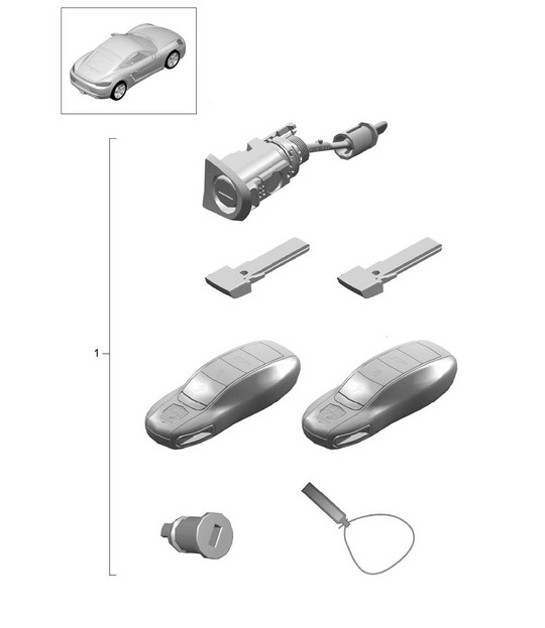 Diagram 898-000 Porsche Cayenne S V6 3.0L Hybrid 380HP Body