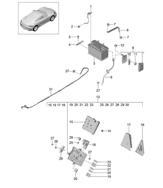 Diagram 902-006 Porsche 开曼718C(982C)2017>> 电子设备