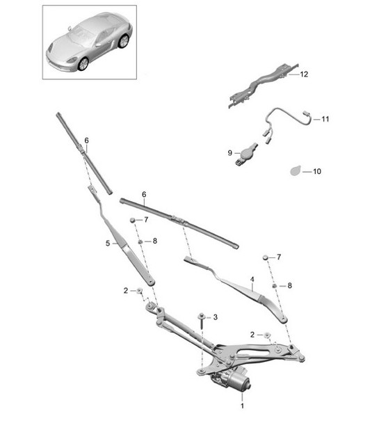 Diagram 904-000 Porsche Cayenne 3.0L Diesel 2007>> Electrical equipment