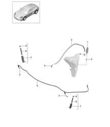 Headlight washer system (PR:288) 718C (98C) Cayman 2017>> Headlight washer system (PR:288) 718C (98C) Cayman 2017>>