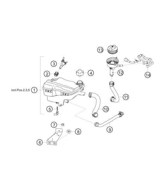 Diagram 1.1-18 Porsche Cayenne S V6 3.0L Hybrid 380HP Engine