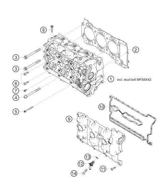 Diagram 1.1-05 Porsche Panamera Turbo S V8 4.8L Engine