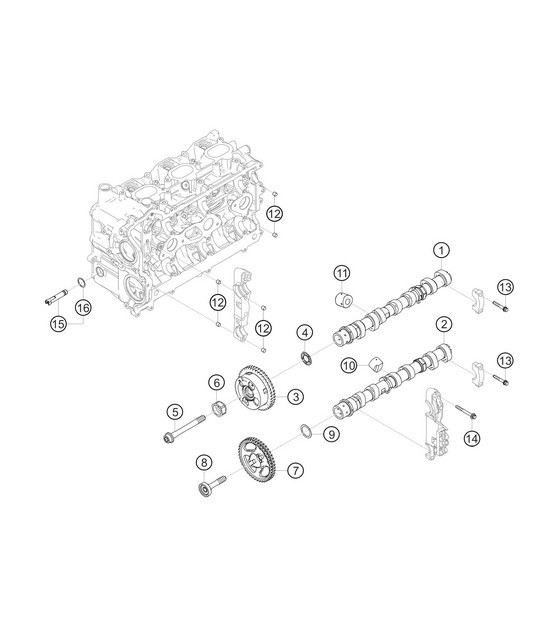 Diagram 1.1-07 Porsche Cayenne Turbo / Turbo S 4.8L 2007>> Engine