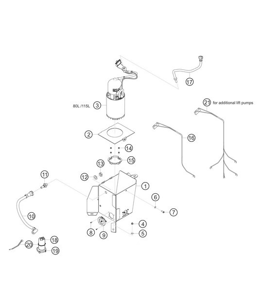 Diagram 2.2-03 Porsche Cayman 718C (982C) 2017>> Fuel System, Exhaust System