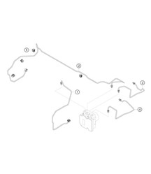 Brake lines front 982 Cayman GT4 Clubsport 2019-2020