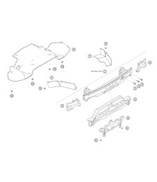 Poutre de pare-chocs arrière 982 Cayman GT4 Clubsport 2019-2020 Poutre de pare-chocs arrière 982 Cayman GT4 Clubsport 2019-2020