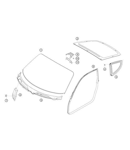 Diagram 8.8-22 Porsche Macan (95B) MK1 (2014-2018) Body
