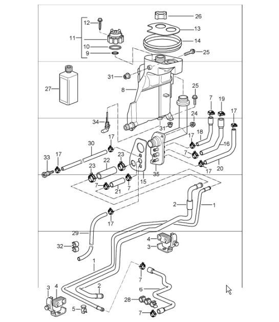 Diagram 105-20 Porsche Carrera GT (2003-2006) 