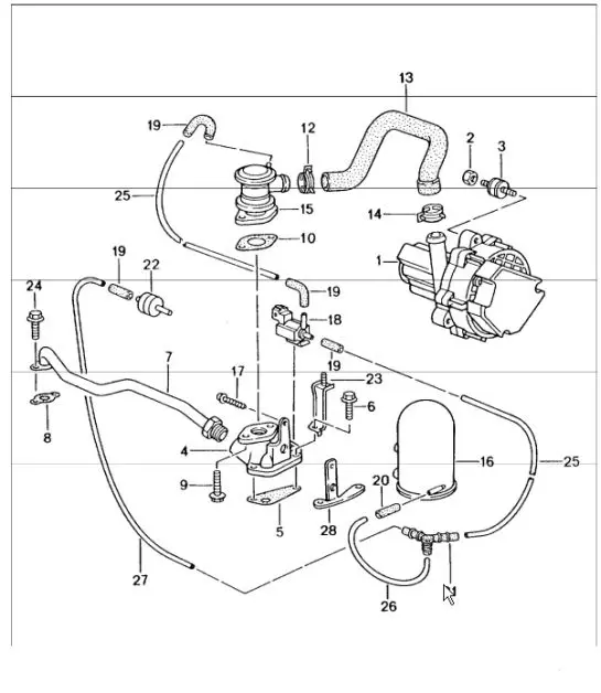 Diagram 108-06 Porsche Macan (95B) MK1 (2014-2018) Motor