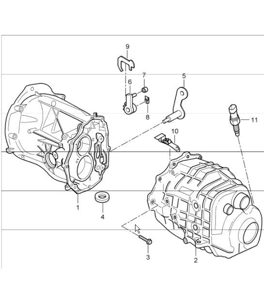 Diagram 302-07 Porsche 993 (911) C4 1994-97 Transmission