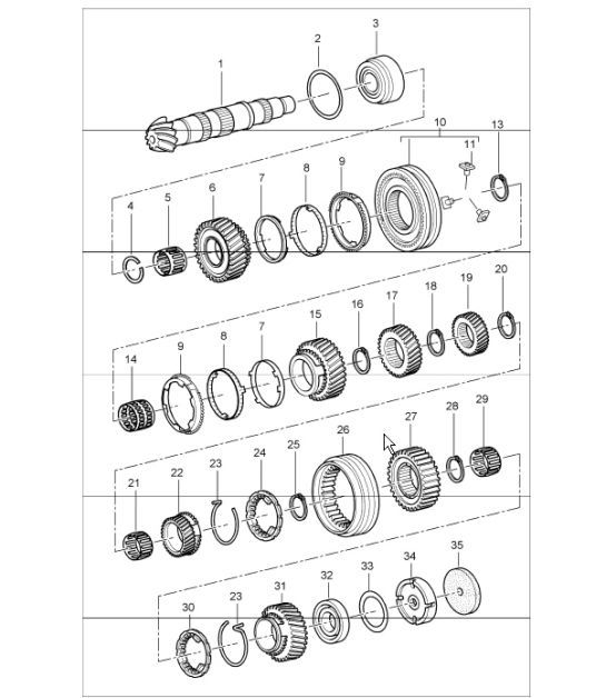 Diagram 303-06 Porsche Panamera S V8 4.8L Transmission