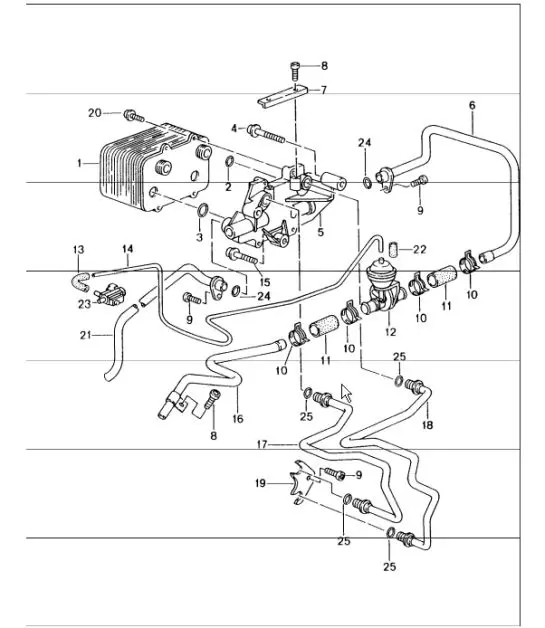 Diagram 360-00 Porsche 997 GT2 2007>> Übertragung