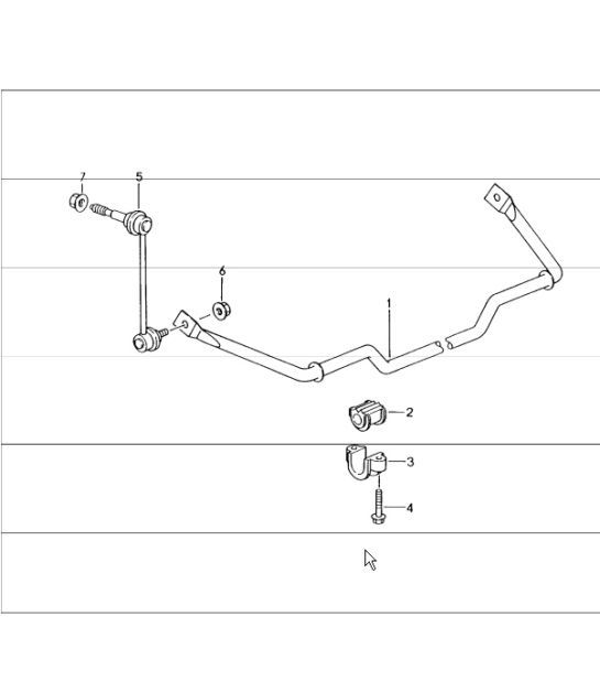 Diagram 501-03 Porsche 996 C4 3.6L 09/01-2005 Rear Axle
