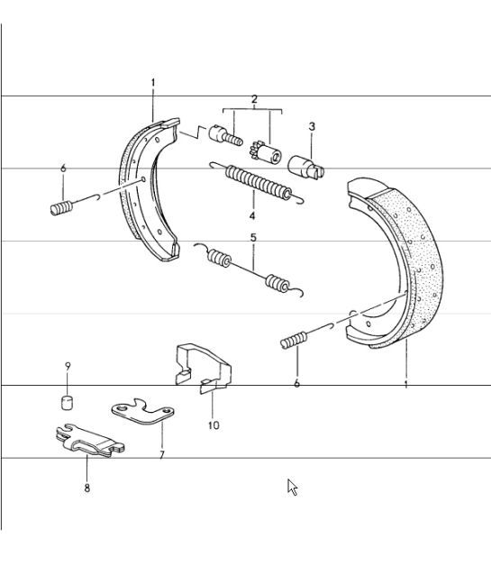 Diagram 603-05 Porsche 993 (911) C2 1994-97 Wheels, Brakes