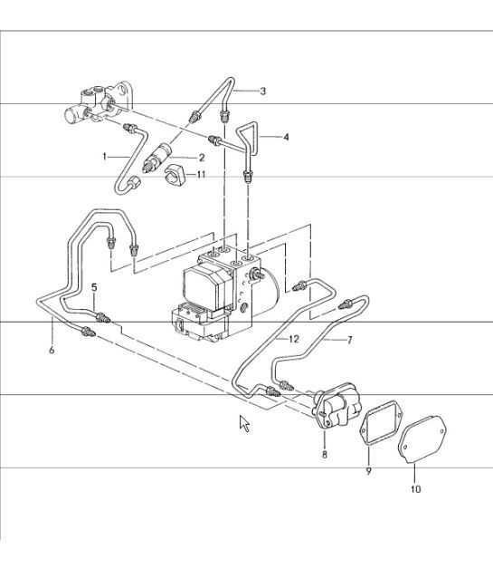 Diagram 604-08 Porsche Boxster GTS 718 2.5L Manual (365 Bhp) Wheels, Brakes