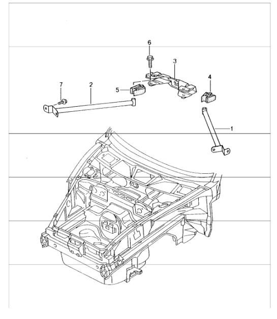 Diagram 801-15 Porsche Boxster 986/987/981 (1997-2016) Body