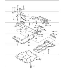 linings for underbody 986 Boxster 1997-04 linings for underbody 986 Boxster 1997-04
