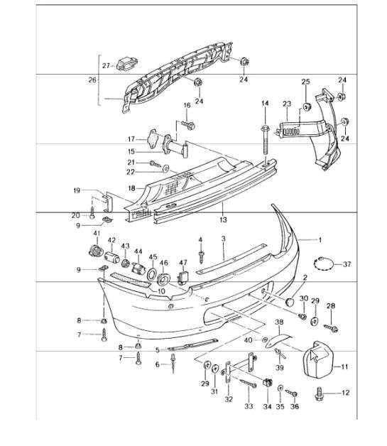 Diagram 802-05 Porsche 944 2.7L 8V 1988-89 