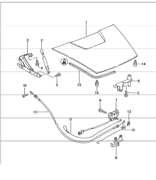 Diagram 803-05 Porsche Cayenne S/GTS 4.8L 2007>> Karosserie