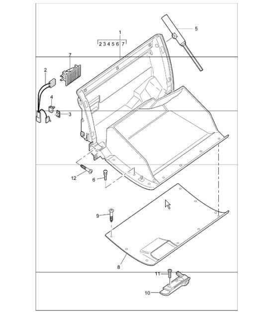 Diagram 809-03 Porsche 997 MKII Turbo 2009>> Carrosserie
