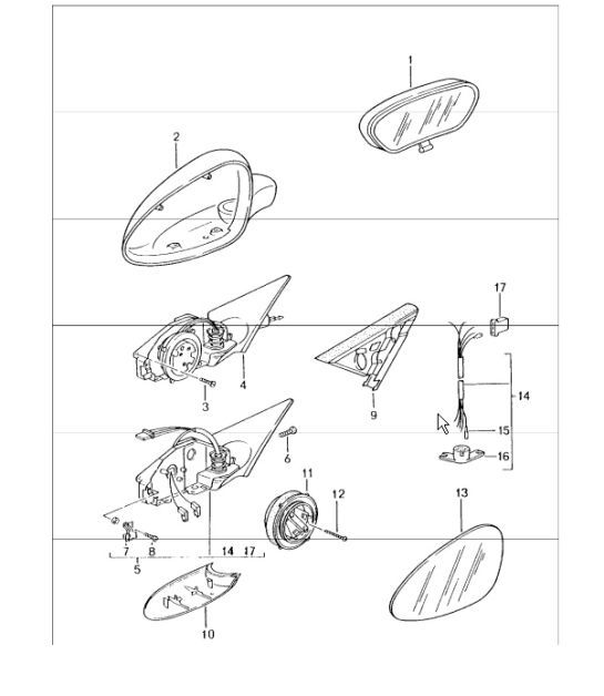 Diagram 809-10 Porsche Boxster S 718 2.5L PDK (350 ch) Carrosserie