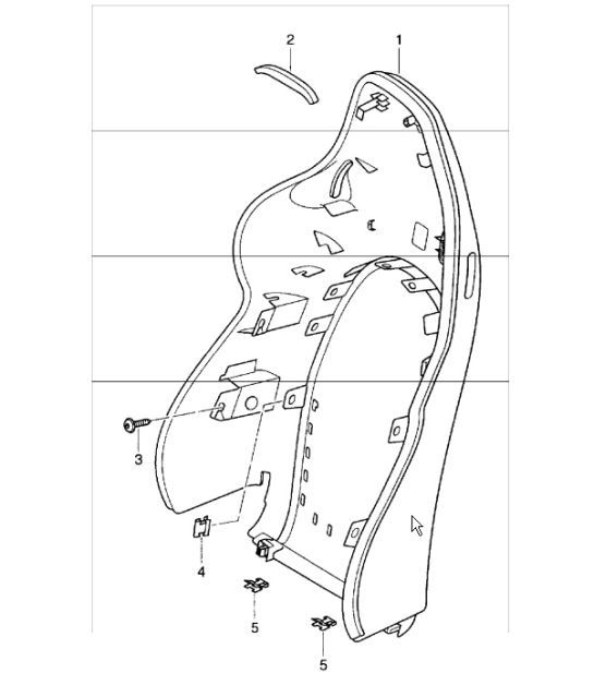 Diagram 817-35 Porsche Boxster 986/987/981 (1997-2016) Body