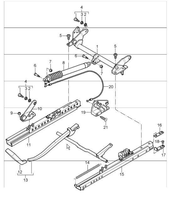 Diagram 817-45 Porsche 993 (911) TURBO 1994-96 Carrosserie