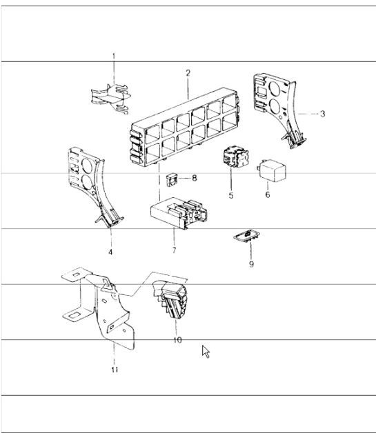 Diagram 902-01 Porsche Panamera V6 3.6L 2WD (310Hp) Electrical equipment