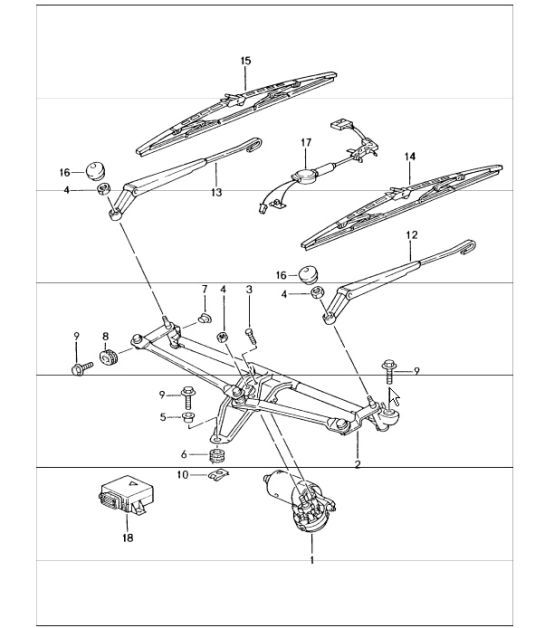Diagram 904-00 Porsche Boxster 986/987/981 (1997-2016) Electrical equipment
