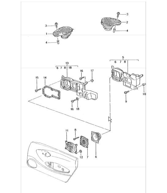Diagram 911-05 Porsche Cayman T 718 2.0L Manual (300Bhp) Electrical equipment