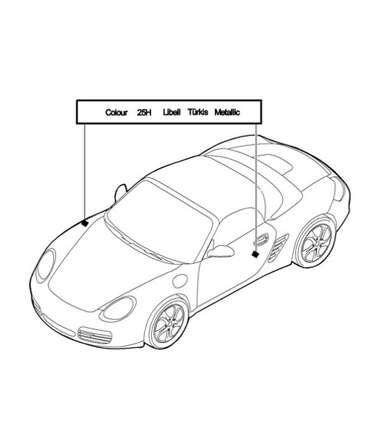 Diagram 004-000 Porsche Boxster GTS 718 2.5L PDK (365 ch) Accessoires et autres 