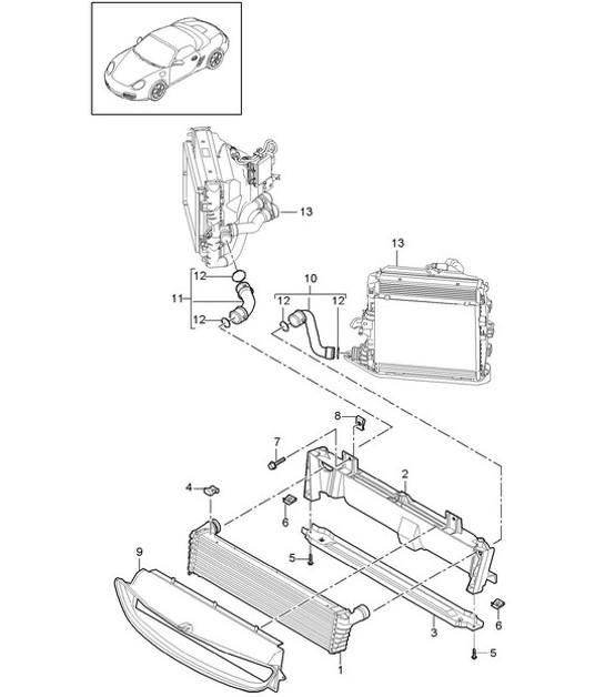 Diagram 105-017 Porsche Macan S Benziner 3.0L V6 340 PS Motor