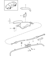 Handbremse / Aktuator 987.2 Boxster / Boxster S 2009-12 Handbremse / Aktuator 987.2 Boxster / Boxster S 2009-12