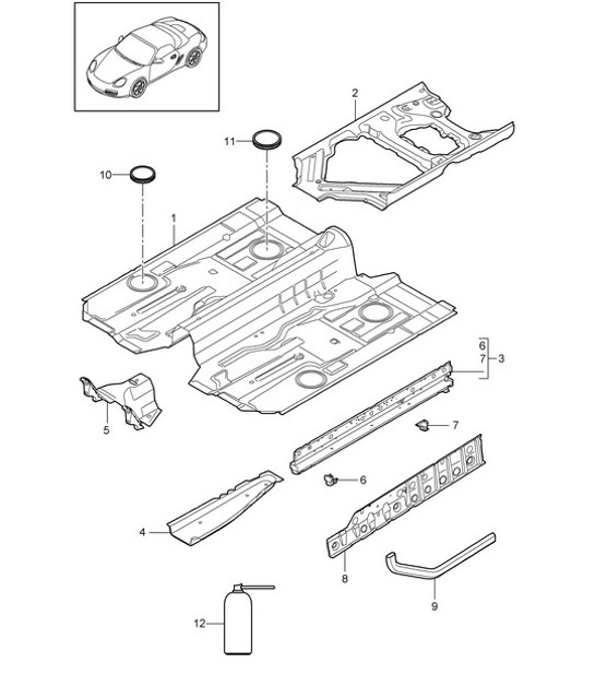 Diagram 801-020 Porsche Panamera 971 MK2 (2021>>) 