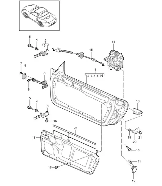 Diagram 804-000 Porsche Panamera Turbo V8 Executive Carrocería