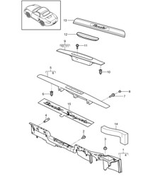 Embellecedor de umbral 987.2 Boxster / Boxster S 2009-12