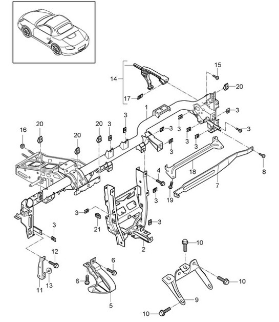 Diagram 809-004 Porsche Cayenne (9YA) 2018>> 