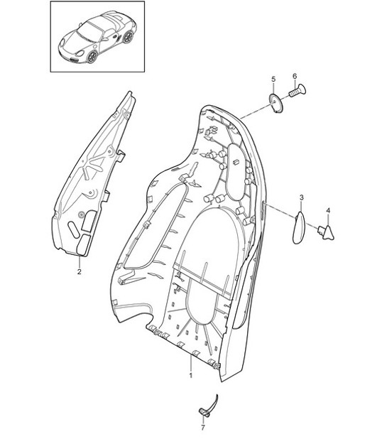 Diagram 817-019 Porsche Carrera GT (2003-2006) 