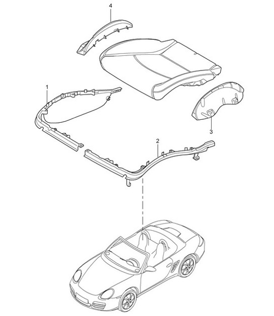 Diagram 817-024 Porsche Carrera GT (2003-2006) 