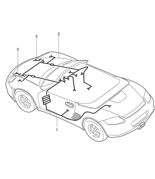 Diagram 902-010 Porsche 911 09/1968-1973 LWB Équipement électrique