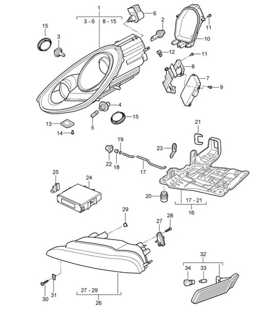 Diagram 905-001 Porsche Taycan (9J1) MK2 2024>> 