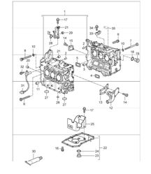 crankcase single parts 987 Boxster / Boxster S 2005-08 crankcase single parts 987 Boxster / Boxster S 2005-08
