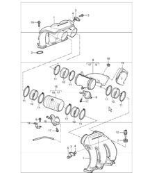 intake distributor 987 Boxster / Boxster S 2005-08 intake distributor 987 Boxster / Boxster S 2005-08