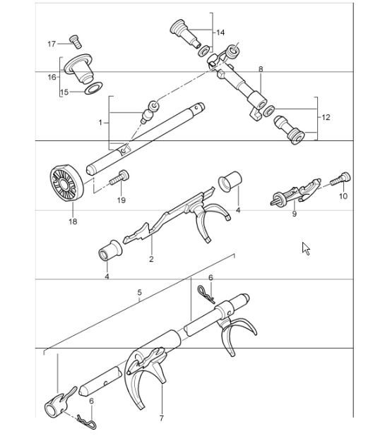 Diagram 304-00 Porsche 997 MKII Carrera C4S 3.8L 2009>> Transmission