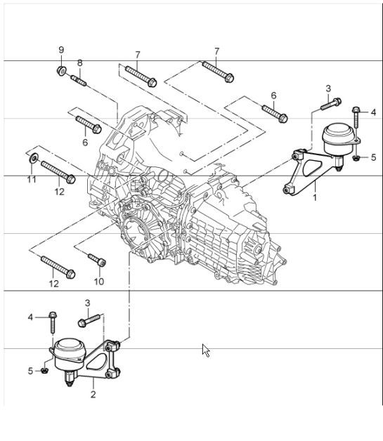 Diagram 306-00 Porsche Cayenne 3.2L V6 2003>> Transmission
