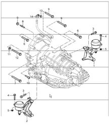 tiptronic (I249) giunto filettato sospensione trasmissione per motore