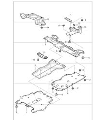 linings underbody 987 Boxster / Boxster S 2005-08 linings underbody 987 Boxster / Boxster S 2005-08