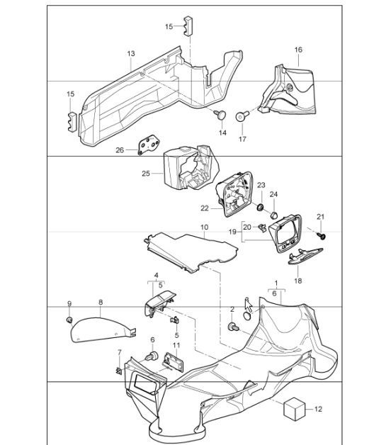 Diagram 807-01 Porsche 928S4 5.0L 1987-92 
